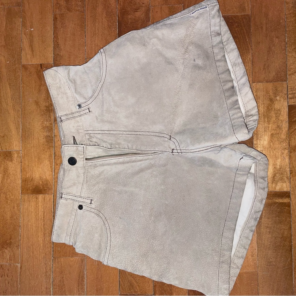 Vintage tan suede shorts